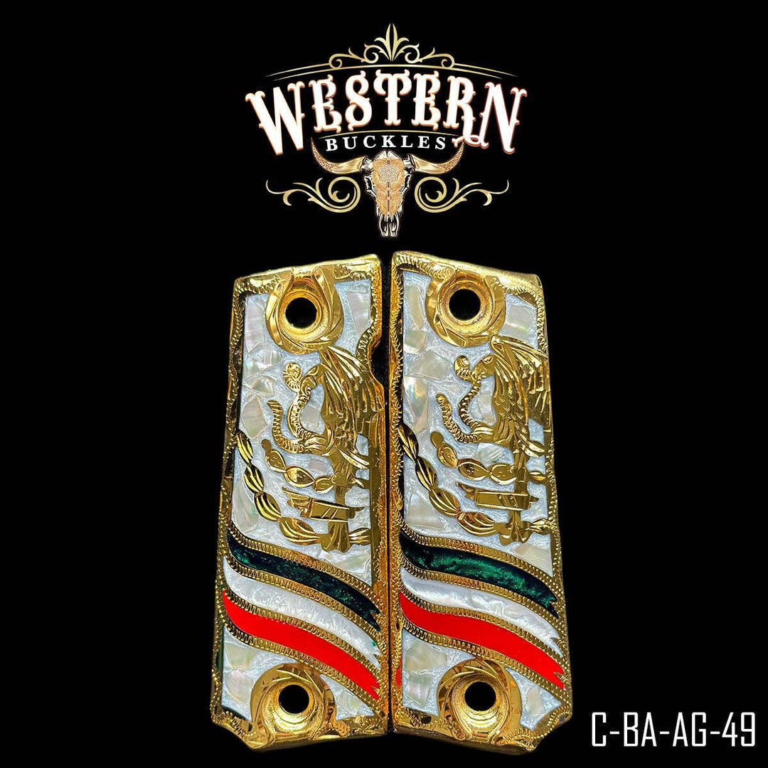 1911 Grips Mexican Eagle-The Western Buckles
