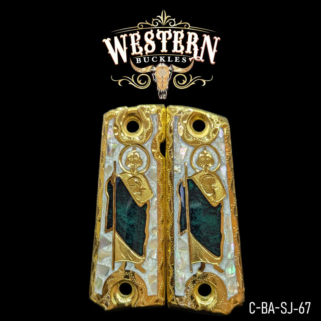1911 Fullsize Grips San Judas Resin-The Western Buckles