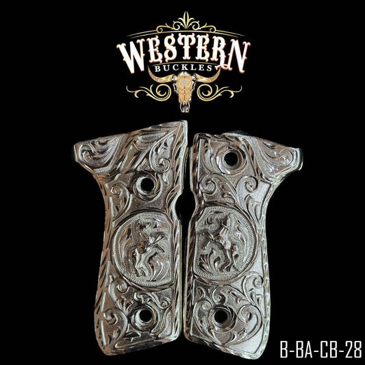 Cachas Beretta 92fs Beretta Caballos Plata-The Western Buckles