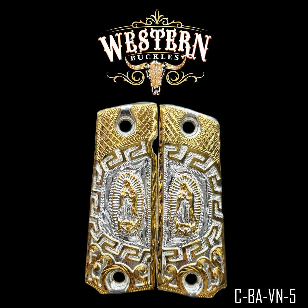 Grips for Full Size 1911 Virgin Silver and Gold