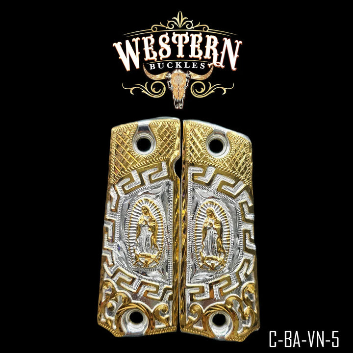 Grips for Full Size 1911 Virgin Silver and Gold