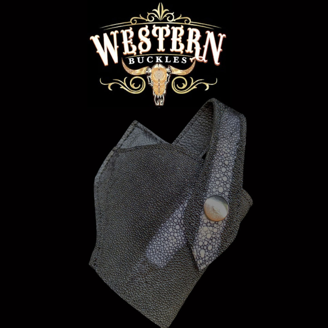 Gun Holster Sintetic Black Mantarraya-The Western Buckles