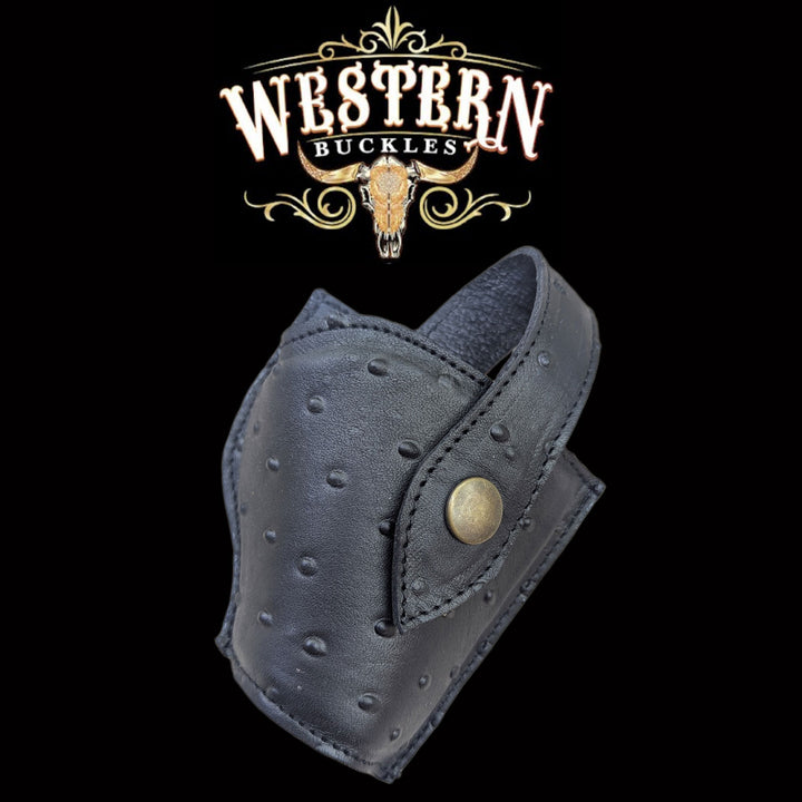 Gun Holster Black Ostrich 1911-The Western Buckles