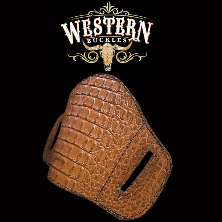 Gun Holster Sintetic Red Brown-The Western Buckles