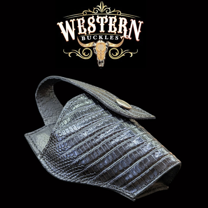 Gun Holster 2 Sintetic Black Armadillo-The Western Buckles