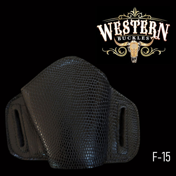 Gun Holster Black Snake-The Western Buckles
