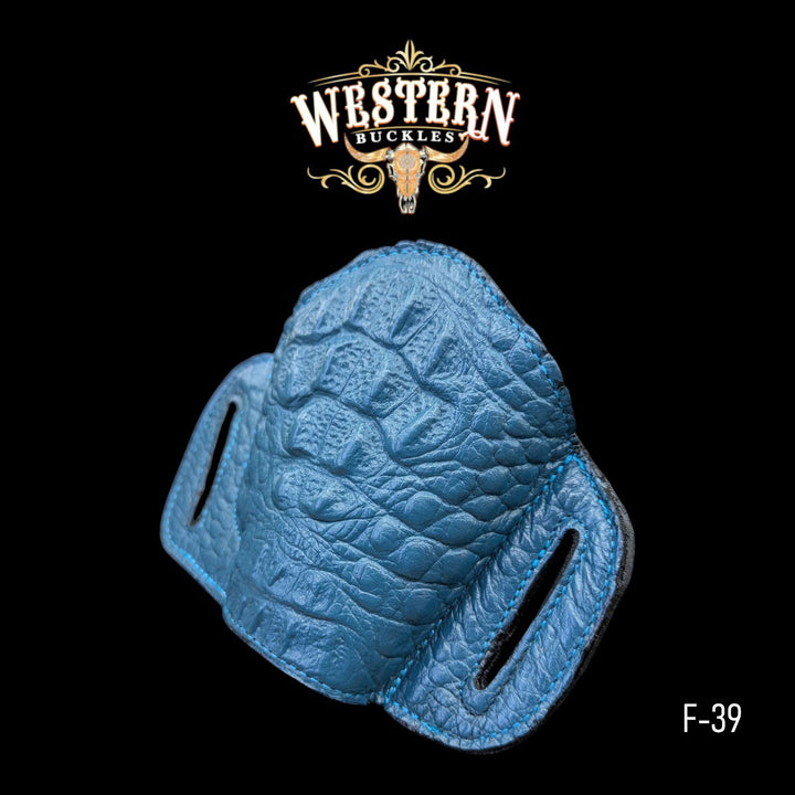 Gun Holster Funda Blue Sintetic Leather