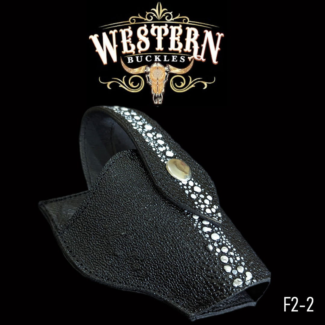 Gun Holster Funda Mantarraya Negro-The Western Buckles