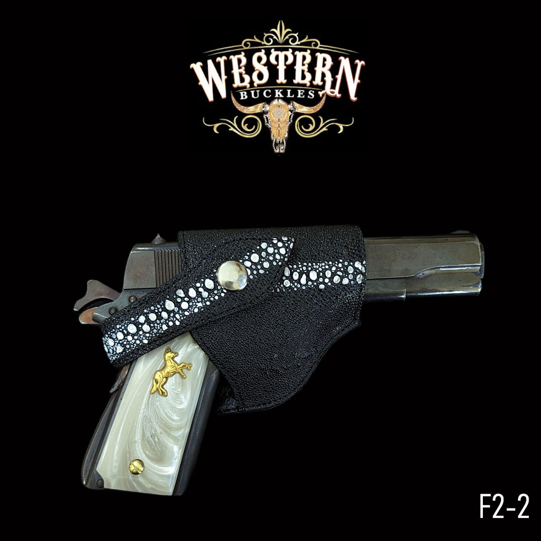 Gun Holster Funda Mantarraya Negro-The Western Buckles