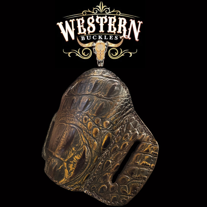 Gun Holster Funda Piel Sintetica Cocodrilo Obscuro