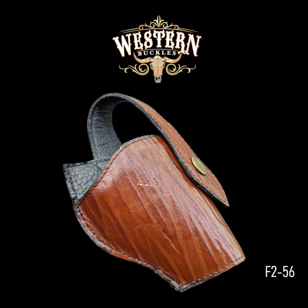 Gun Holster Funda Shark Sintetic Brown Leather-The Western Buckles