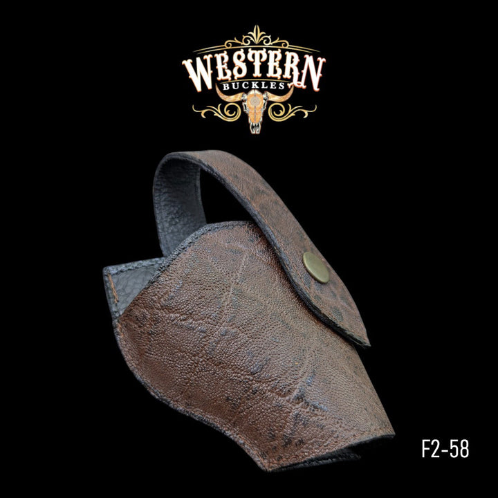Gun Holster Funda Sintetic Brown Leather-The Western Buckles
