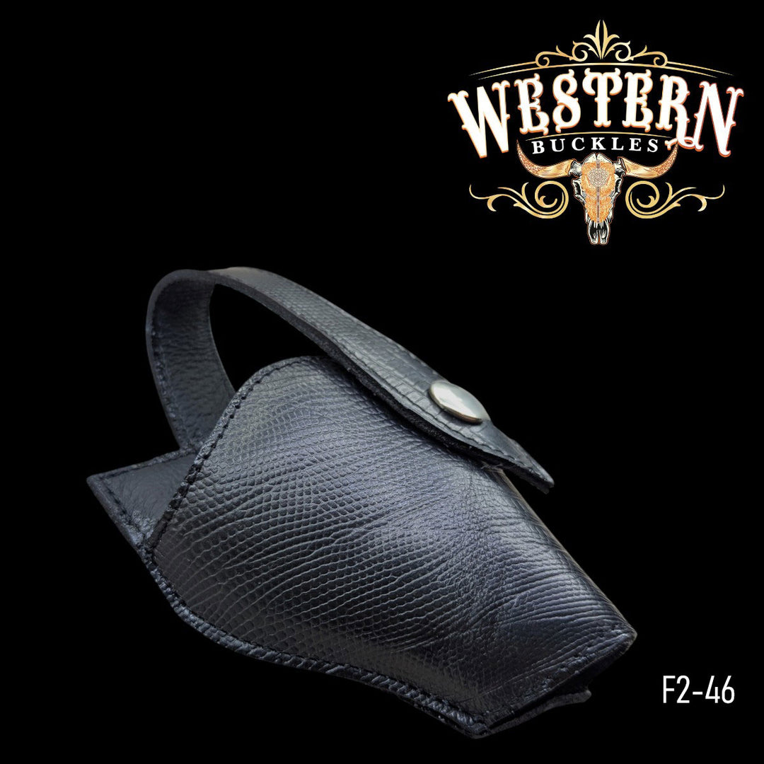 Gun Holster Funda Sintetic Eban Black Leather-The Western Buckles