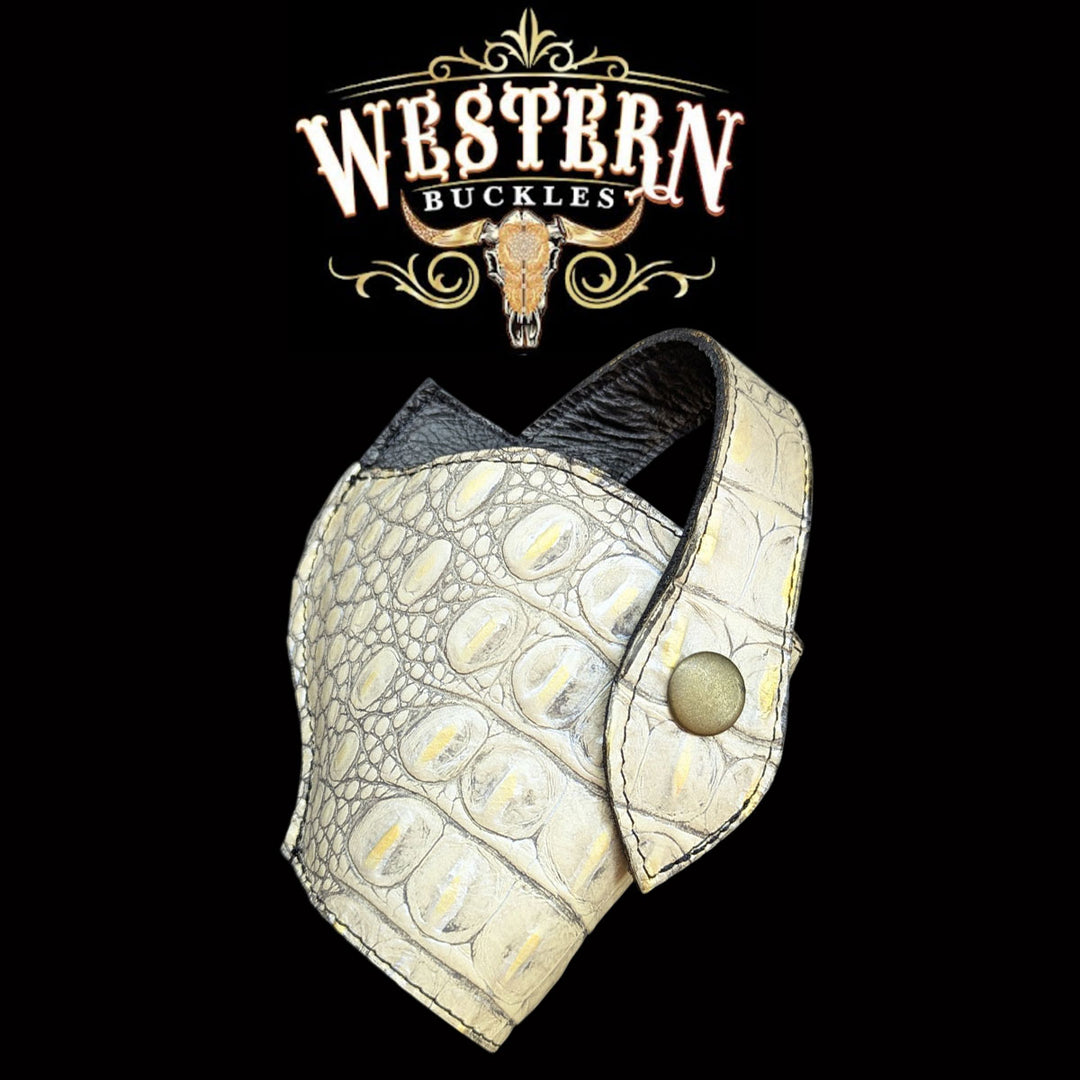 Gun Holster Sintetic Beige Leather-The Western Buckles
