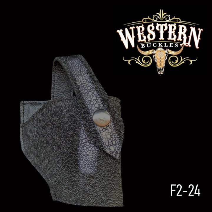 Gun Holster Sintetic Black Mantarraya-The Western Buckles