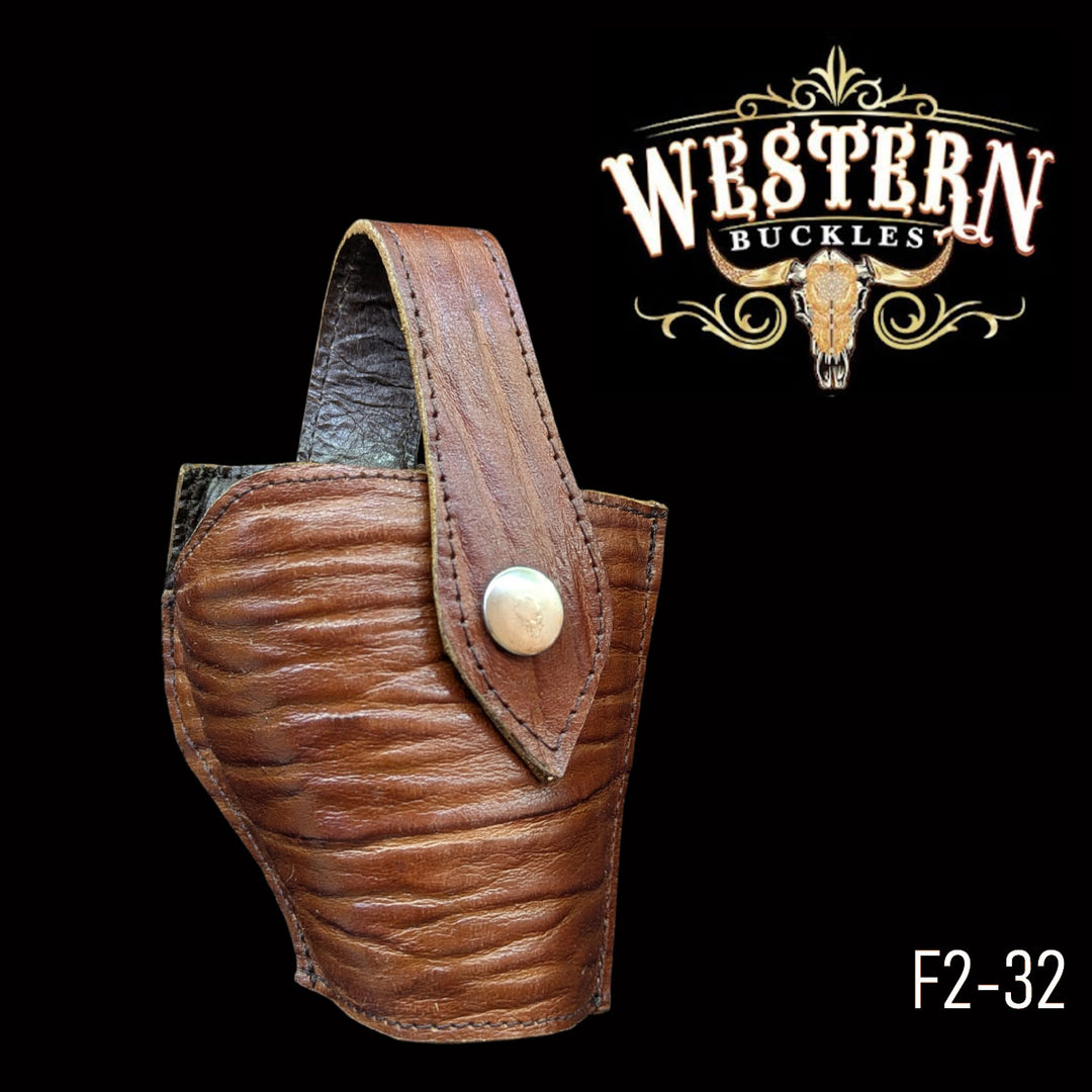 Gun Holster Sintetic Brown Shark-The Western Buckles