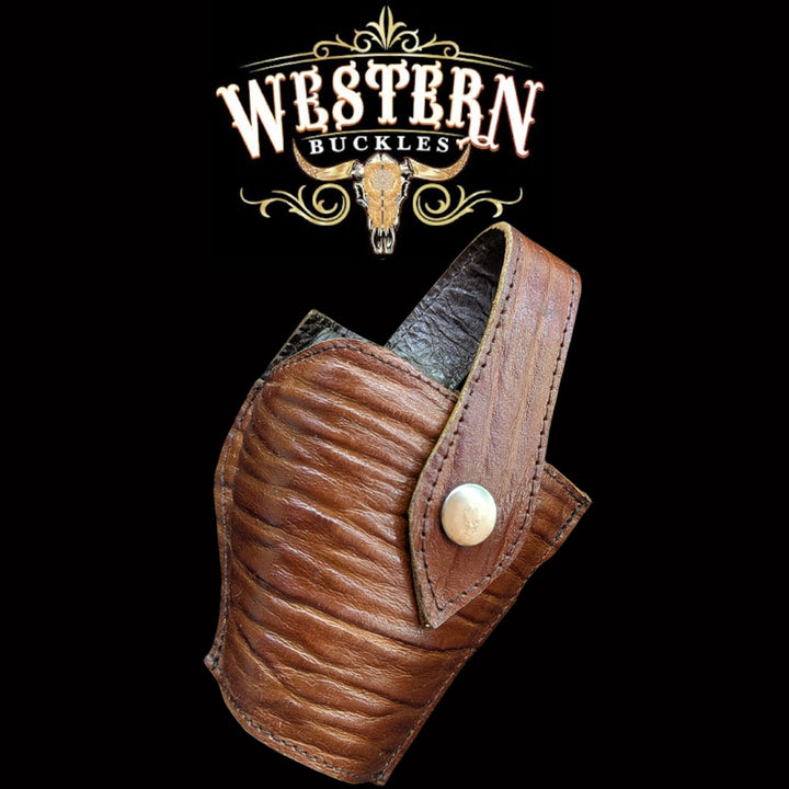 Gun Holster Sintetic Brown Shark-The Western Buckles