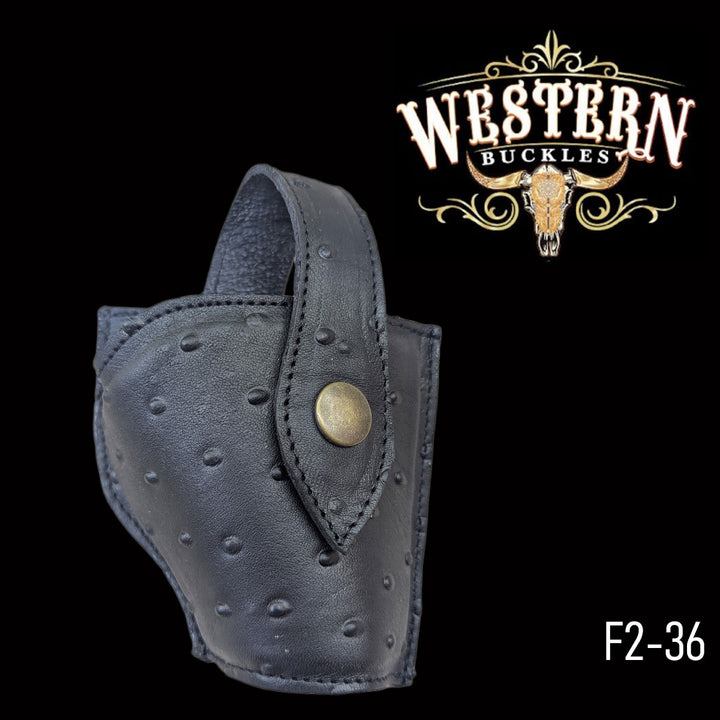 Gun Holster Black Ostrich 1911-The Western Buckles