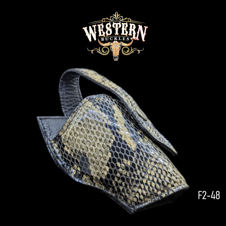 Gun Holster Sintetic Leather Camel Beige Snake-The Western Buckles