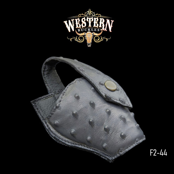 Gun Holster Sintetic Leather Gray Ostrich-The Western Buckles