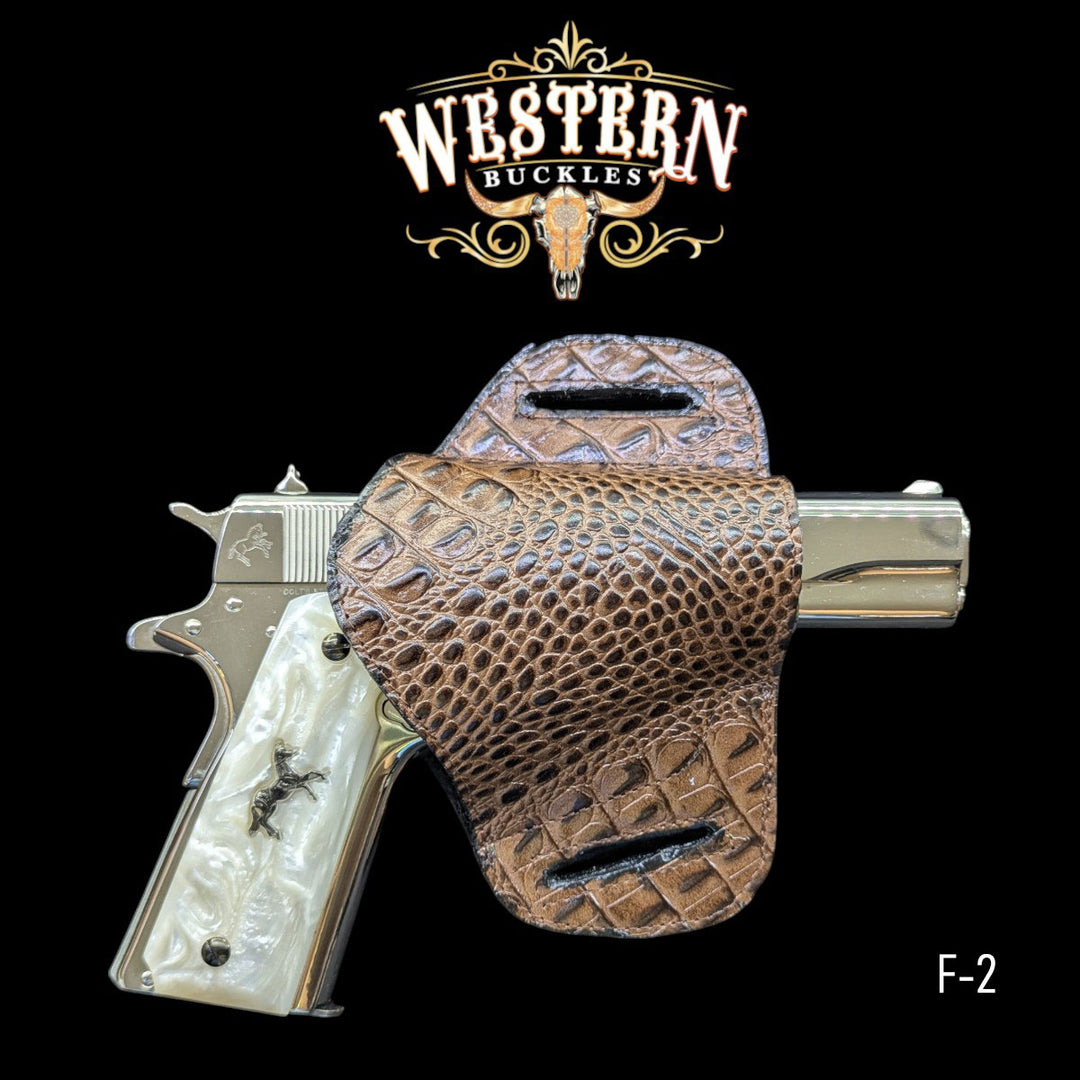 Gun Holster Sintetic Leather Light Brown