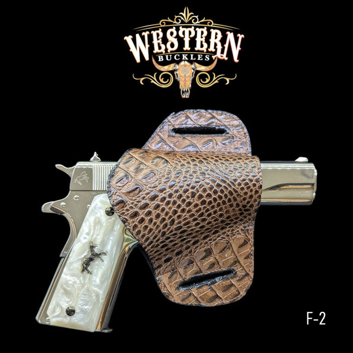 Gun Holster Sintetic Leather Light Brown