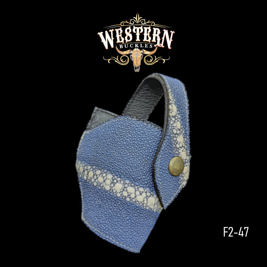 Gun Holster Sintetic Leather Ocean Blue-The Western Buckles