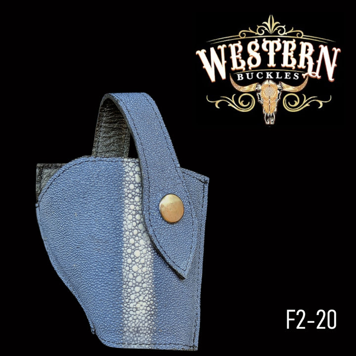 Gun Holster Sintetic Light Blue Mantarraya-The Western Buckles