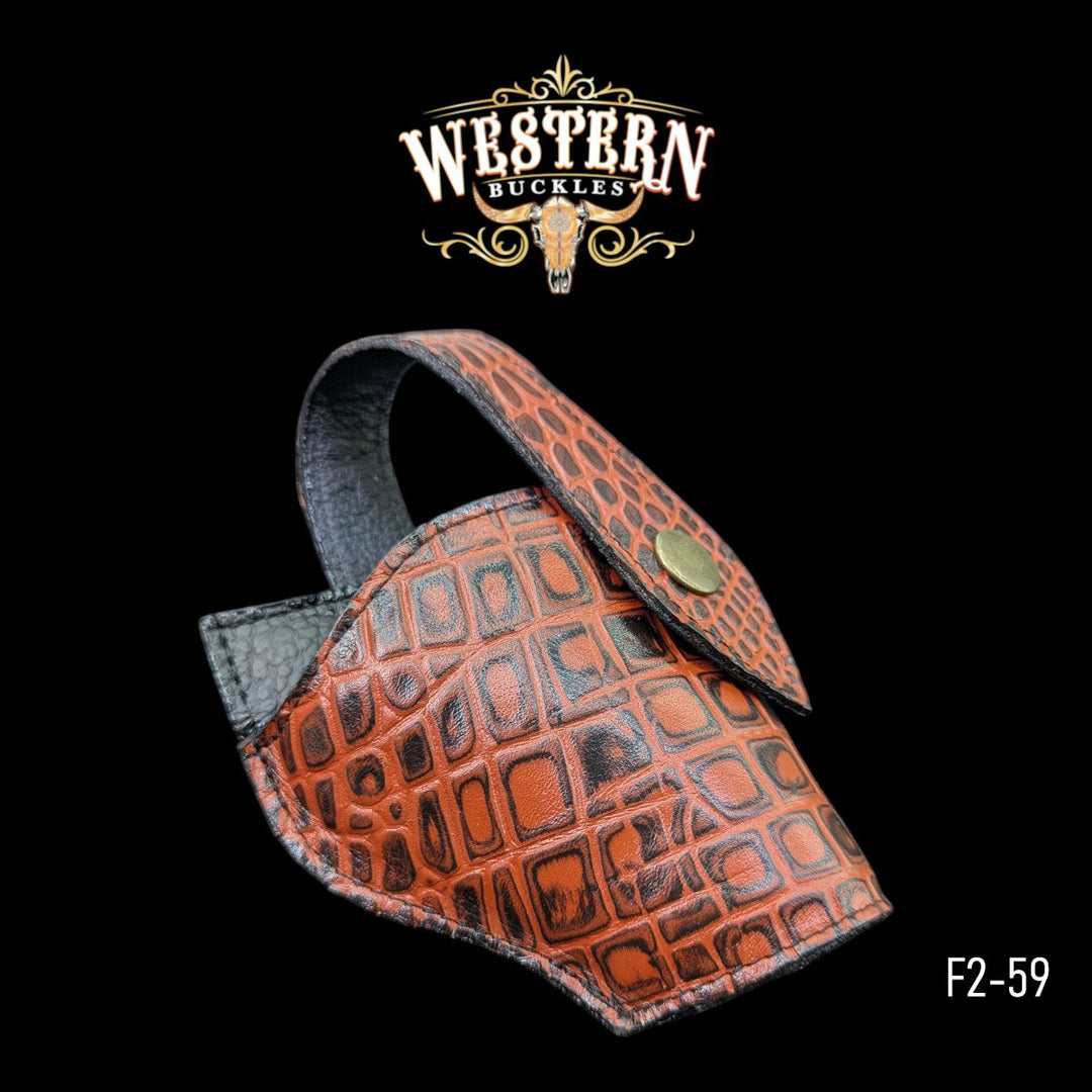 Gun Holster Sintetic Red Leather-The Western Buckles