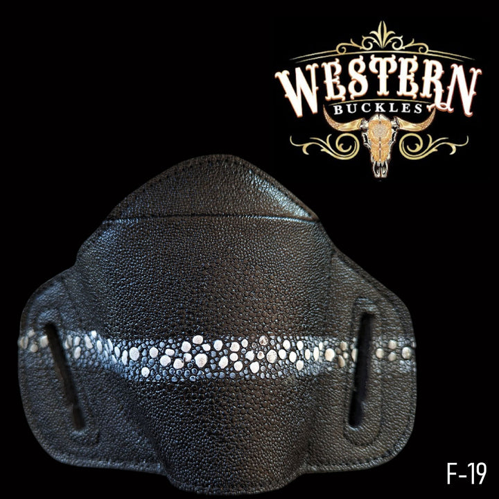 Gun Holster Sintetic White and Black-The Western Buckles