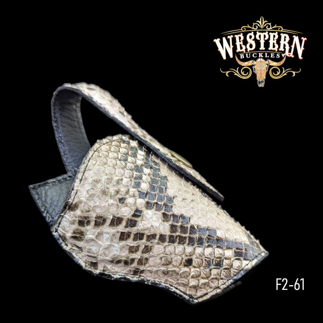 Gun Holster Snake Beige Sintetic Leather-The Western Buckles