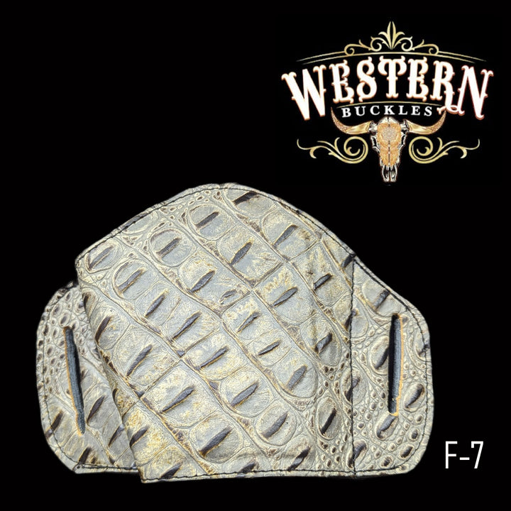 Gun Holster Funda Piel Sintetica Cocodrilo Blanco