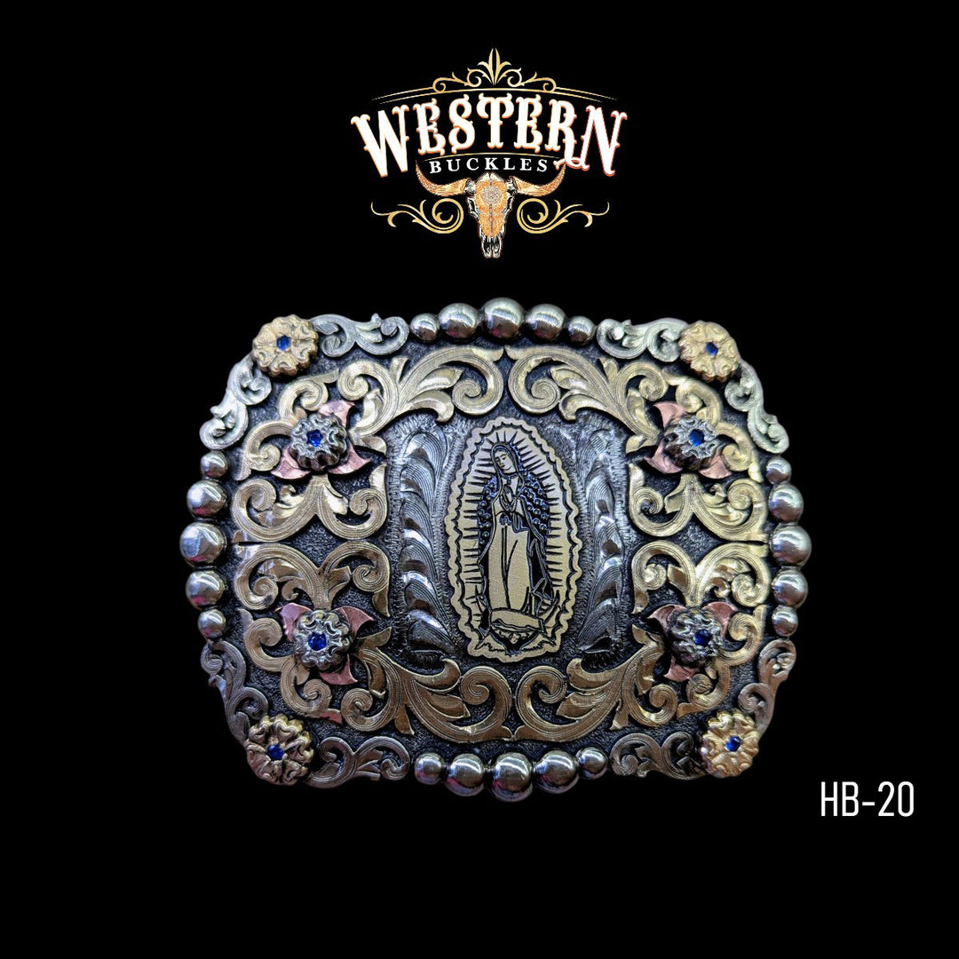 Trophy Belt Virgin Buckle -Gold and Silver