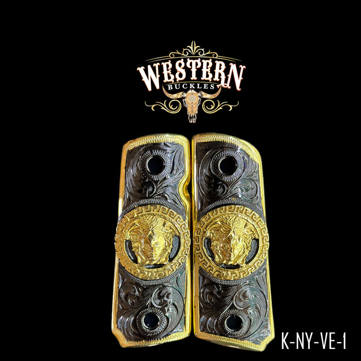 Colt 1911 Gun Grips | Handcrafted by Western Buckles | SKU K-NY-VE-1