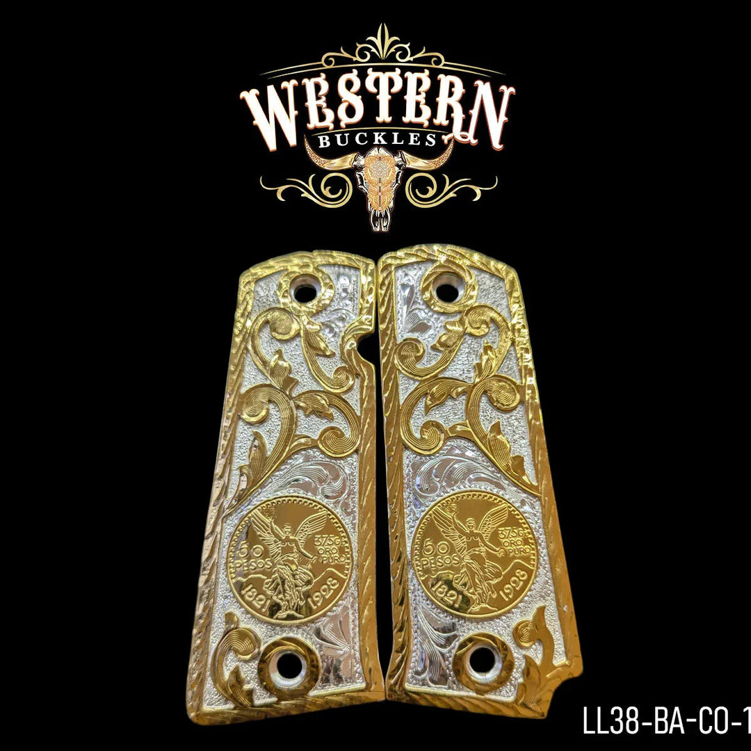 Llama 38 Super Centenario Gold and Silver Engraved