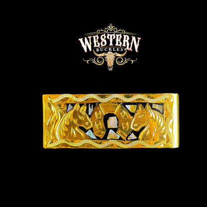 Money Clip Chapa De Oro Caballo