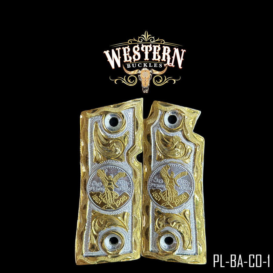 Centenario Custom Grips for the Colt Pocket Lite .380 — 24K Gold-Plated & Silver-Plated