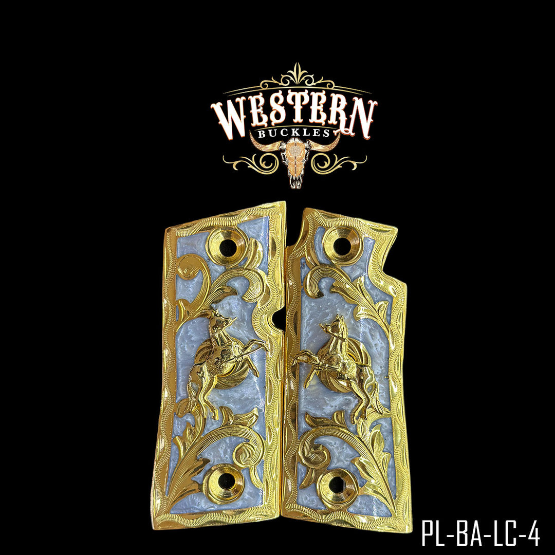 Colt 1911 Gun Grips | Handcrafted by Western Buckles | SKU PL-BA-LC-4