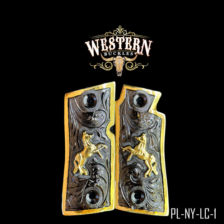 Colt 1911 Gun Grips | Handcrafted by Western Buckles | SKU PL-NY-LC-1