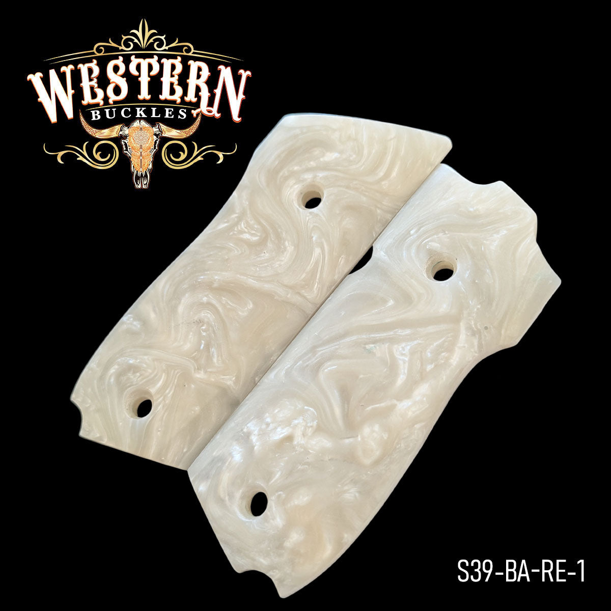 Cachas Smith and Wesson 39 Grips De Resina Blanca