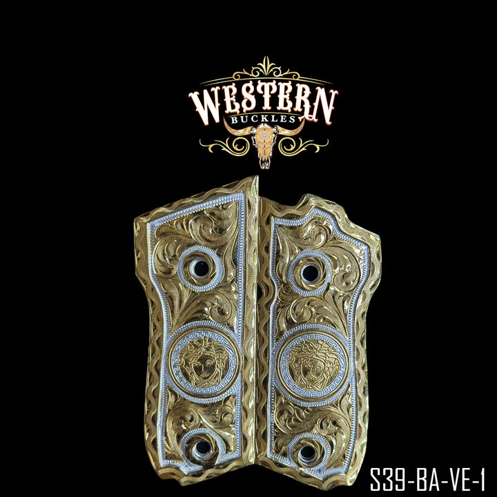 Smith &amp; Wesson Cachas | Handcrafted by Western Buckles | SKU S39-BA-VE-1