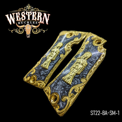 Cachas Star 22 Santa Muerte Oro y Resina