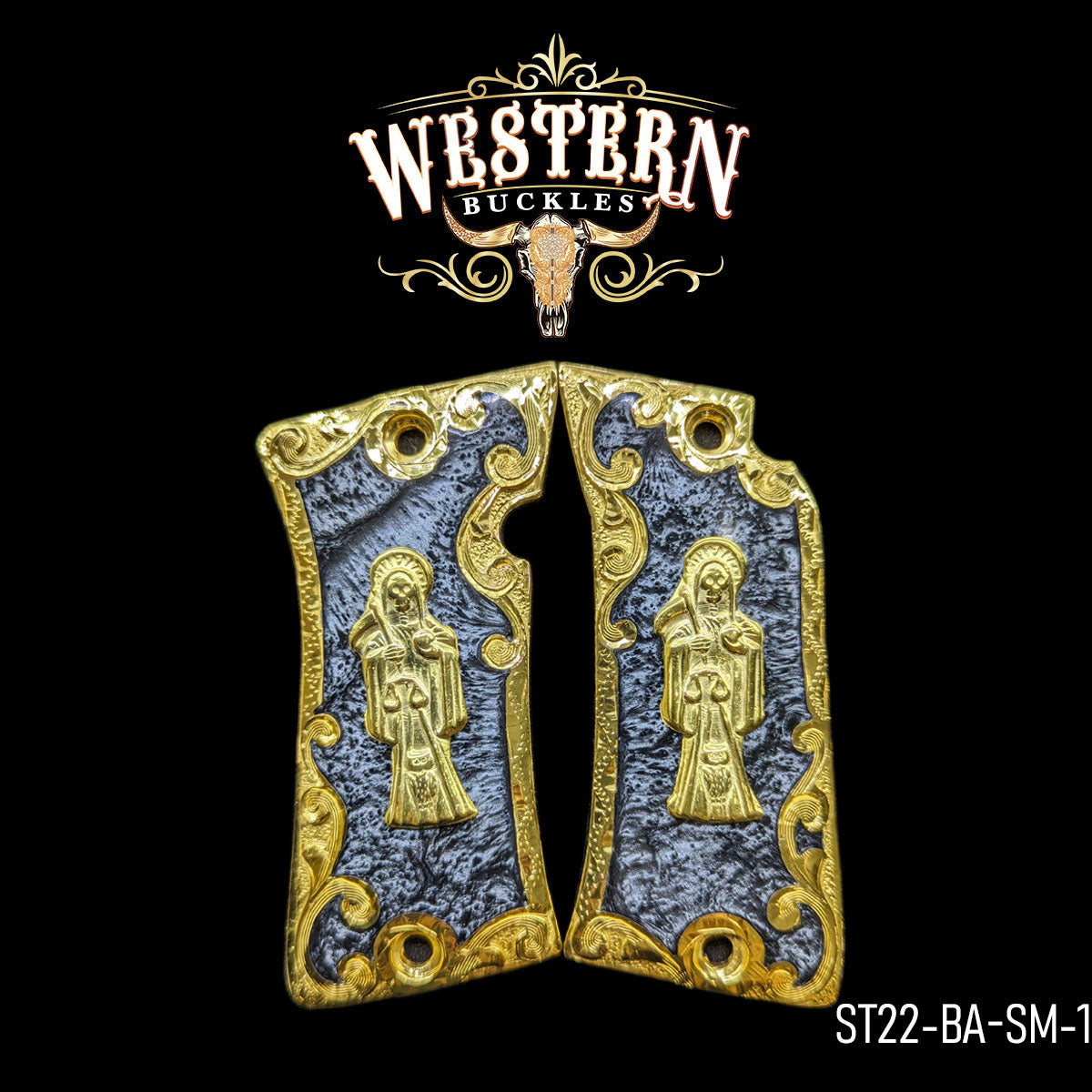 Cachas Star 22 Santa Muerte Oro y Resina