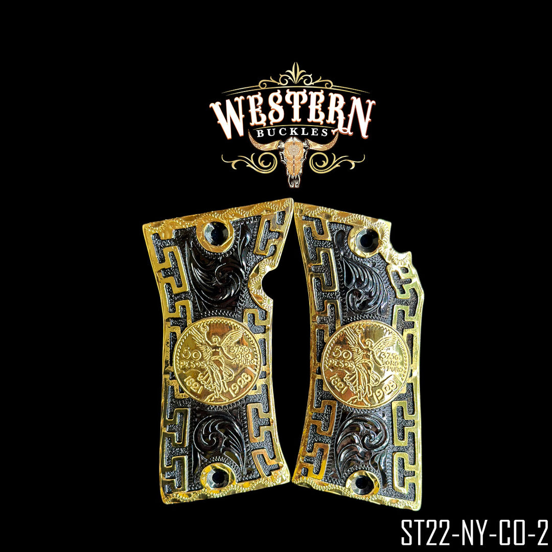 Star Centenario Cachas | Handcrafted by Western Buckles | SKU ST22-NY-CO-2