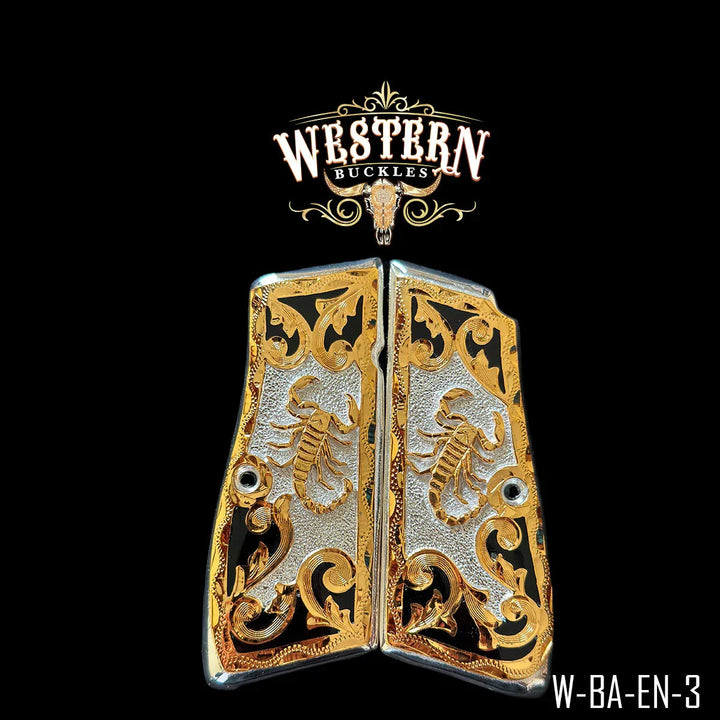 Cachas Browning HP 9MM Escorpion-The Western Buckles