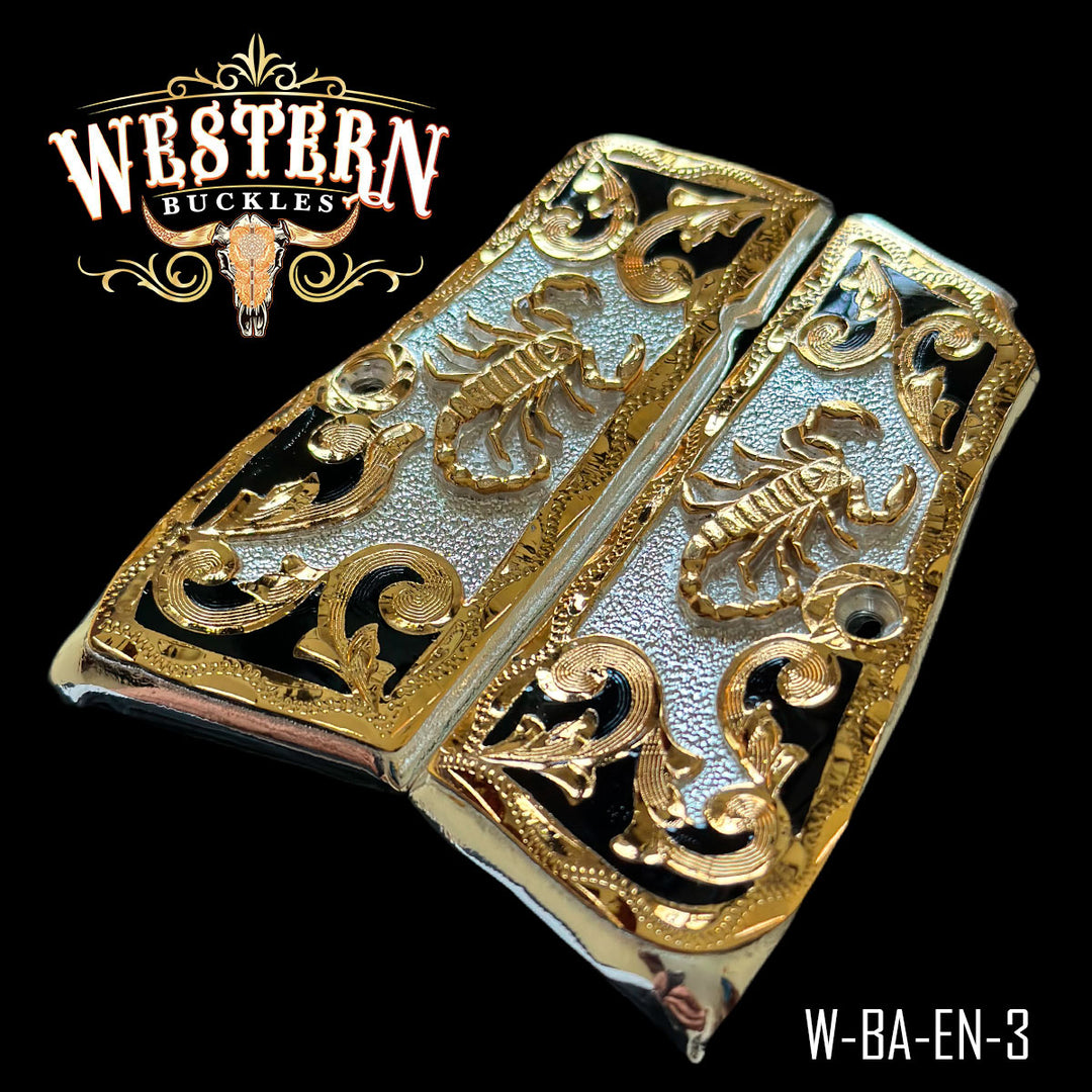 Cachas Browning HP 9MM Escorpion-The Western Buckles
