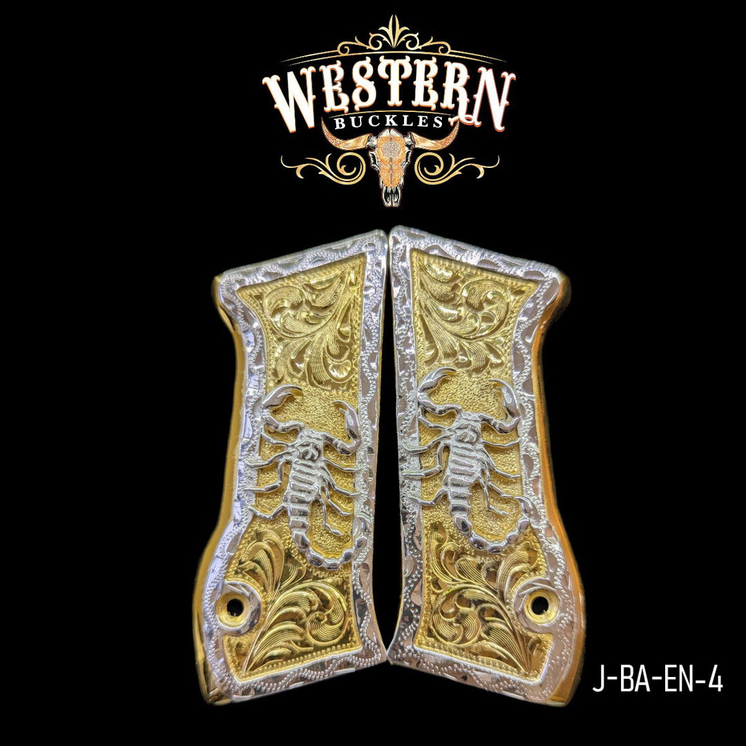 Scorpion Custom Grips for the IWI Jericho 941 — 24K Gold-Plated