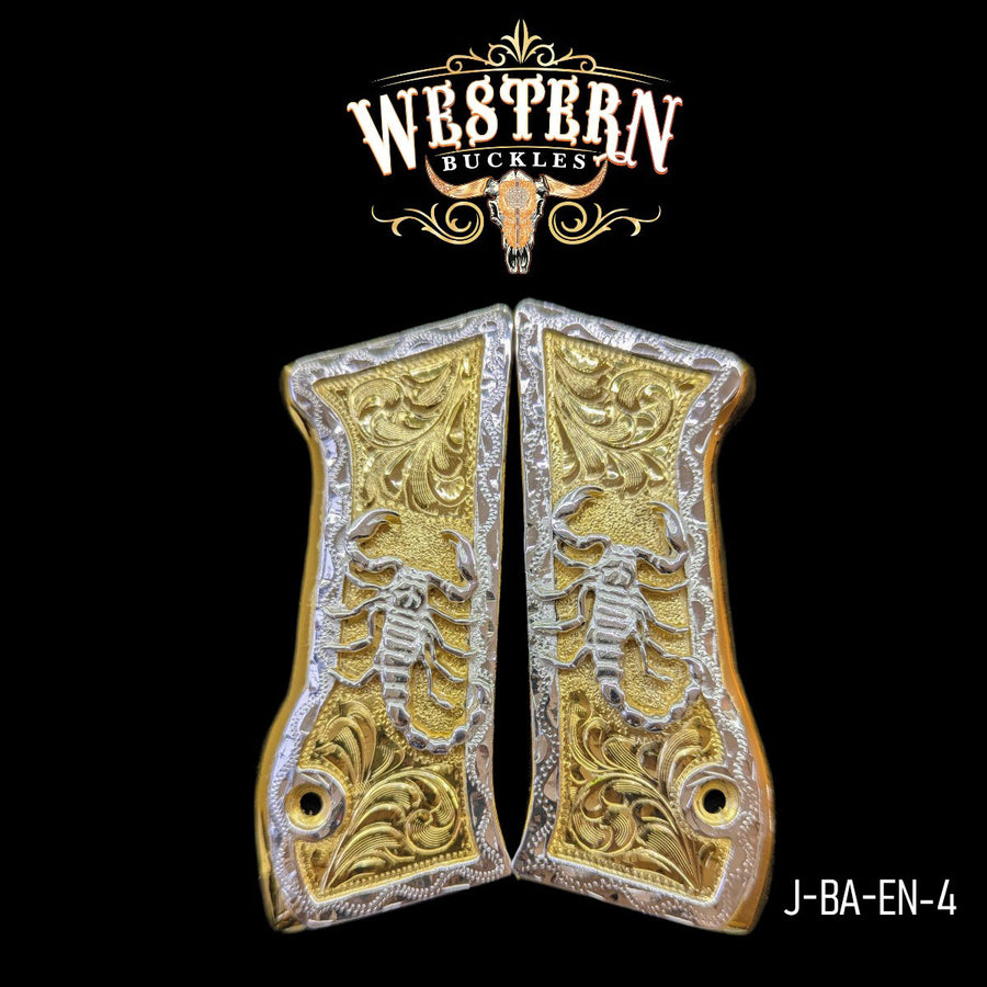 Scorpion Custom Grips for the IWI Jericho 941 — 24K Gold-Plated