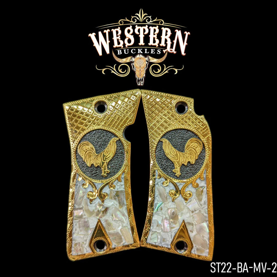 Star 22 Roaster Pearl Resin Grips-The Western Buckles