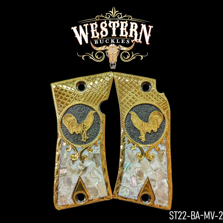 Star 22 Roaster Pearl Resin Grips-The Western Buckles
